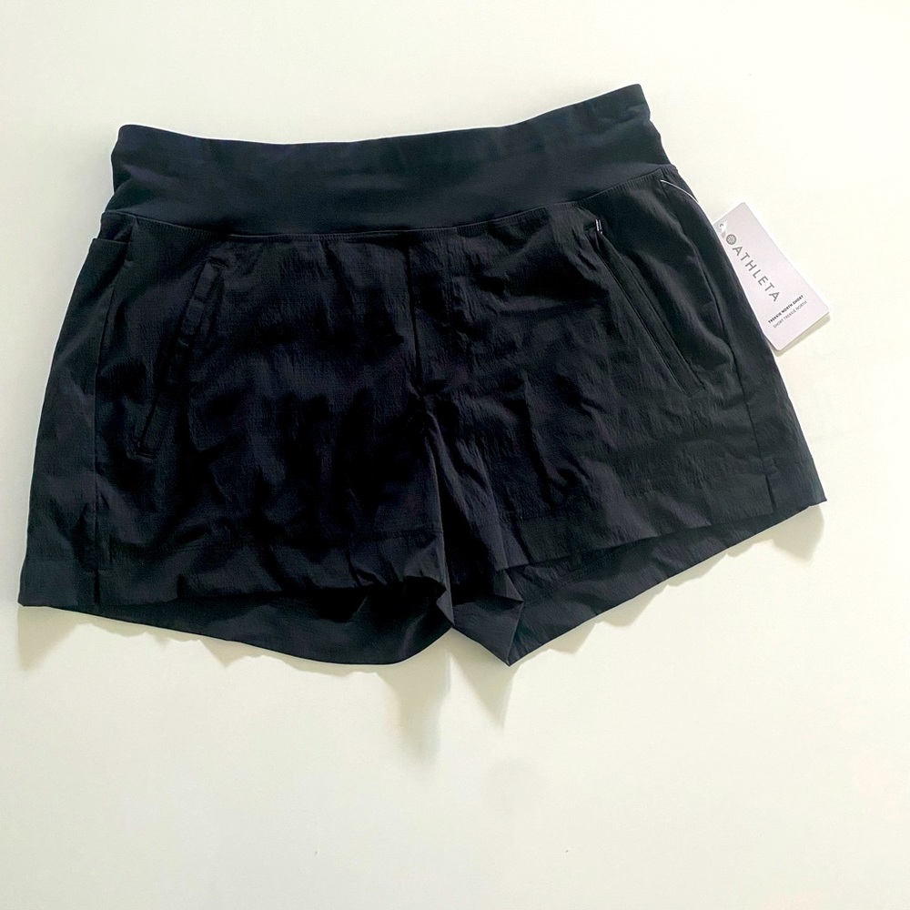 Athleta workout shorts, black in size 12. Brand new, never worn.
